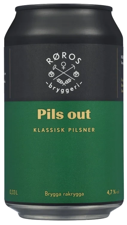 Pils Out Fra Røros Bryggeri  Boks 24*0.33l
