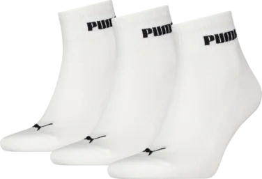 Puma 3pk New Gen Cushioned Quarter Sock Hvit 39/42