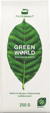 Green World Kaffe Økologisk Filtermalt 250g