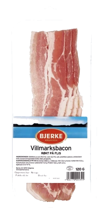 Villmarksbacon skåret 120g