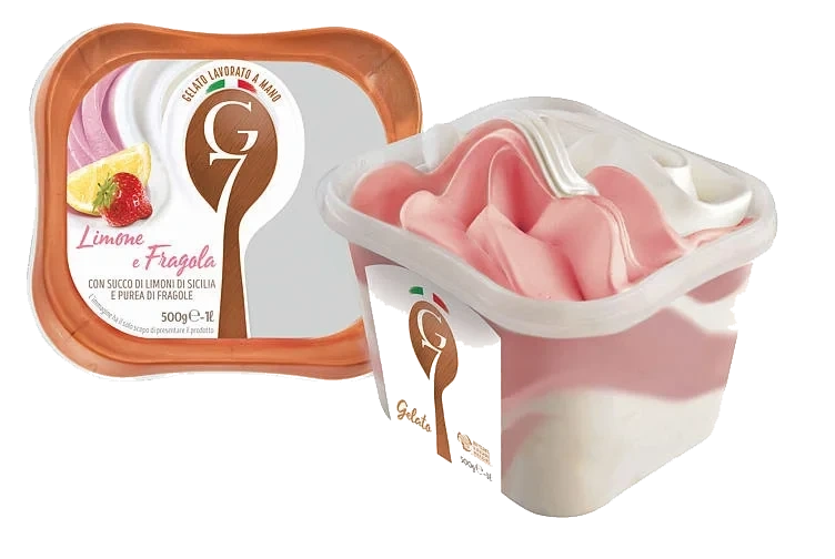 Limone & Fragola1l G7 Ekte Italiensk Iskrem