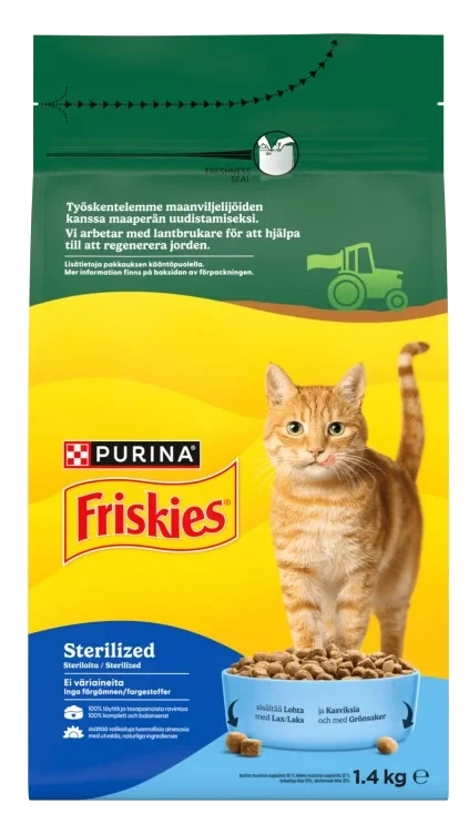 Friskies Steril Laks&Grønnsaker 1.4kg Purina