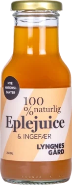 Eplejuice & Ingefær 250ml Fl Lyngnes Gård