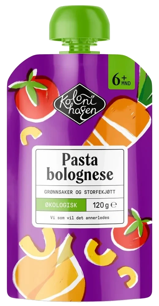 Pasta bolognese økologisk