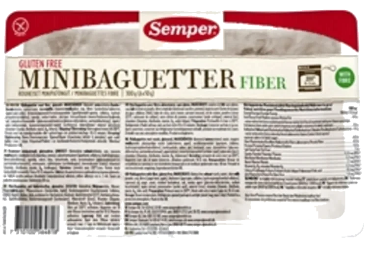 Fiberbaguetter glutenfri 300g Semper