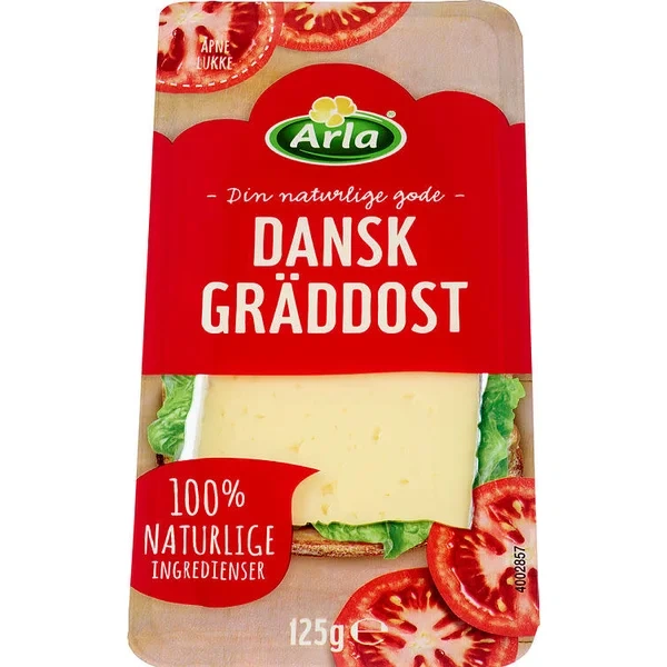 Arla Dansk Gräddost Skivet 125g