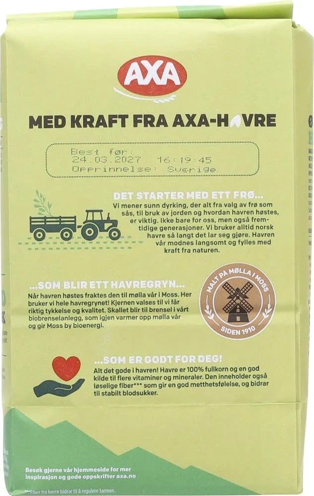 Økologiske havregryn