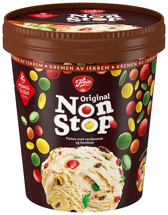 Non Stop Fløteis 450ml Hennig Olsen