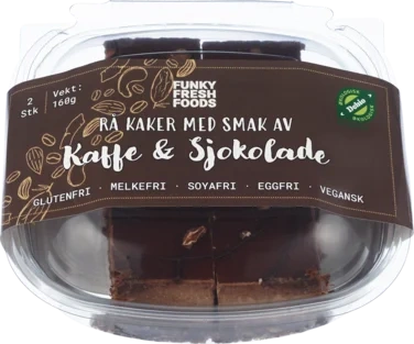 NORDIC CONVENIENCE GROUP AS Rå Kake, Kaffe Sjokolade Vegansk, Glutenfri