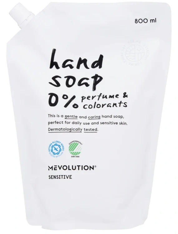 Håndsåpe Sensitive Refill 800ml Mevolution