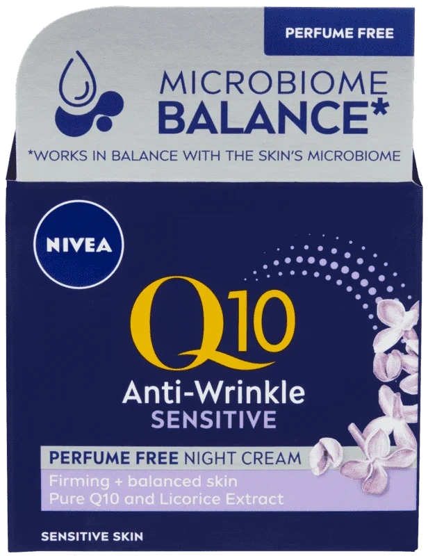 Nivea Q10 Anti-wrinkle Sensitive Parfume Free Night Cream 50ml