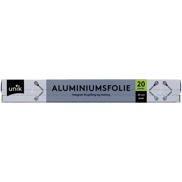 Aluminiumsfolie 29cmx20m Unik
