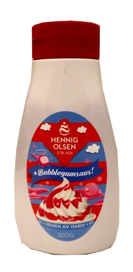 Bubblegumsaus 300g Hennig Olsen