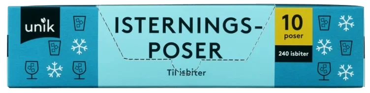 Isterningsposer 10stk Unik