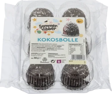 Flødebolle med Kokos 6stk Bakehuset
