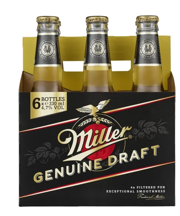 Miller Genuine Draft 0,33lx6 flaske