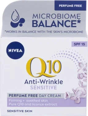 Nivea Q10 Anti-wrinkle Sensitive Parfume Free Day Cream Spf15 50ml