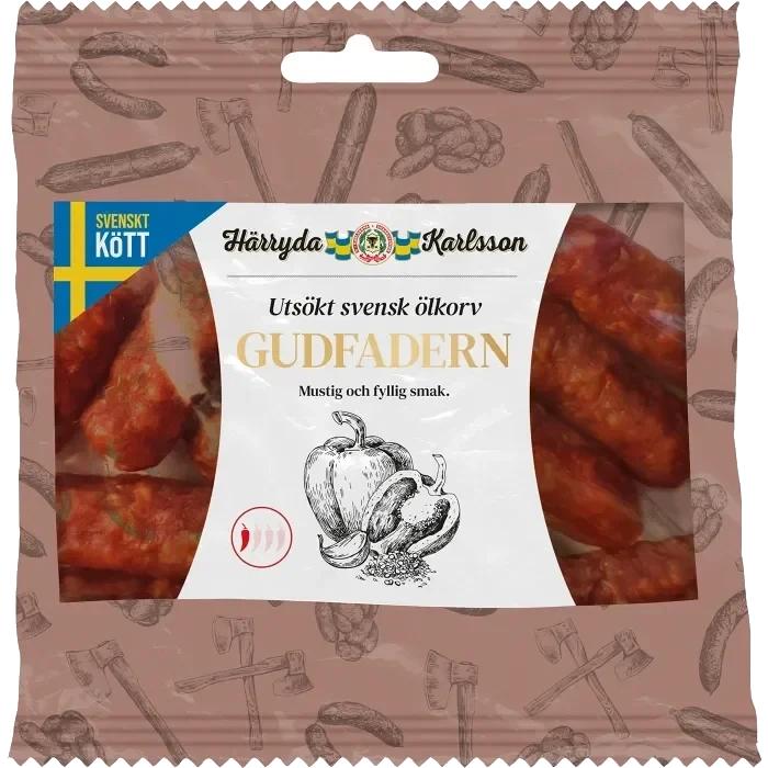 Ölkorv Snacks Gudfadern 60g Härryda Karlsson