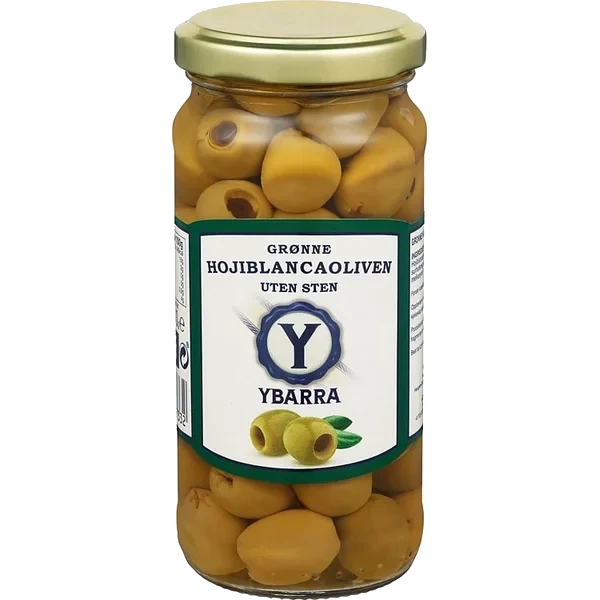 Oliven Grønne U/sten 230g Ybarra