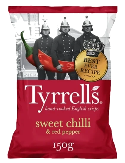 Tyrells Sweet Chilli & Red Pepper 150g