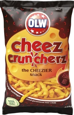 Olw Cheez Cruncherz Flamin Hot 225g