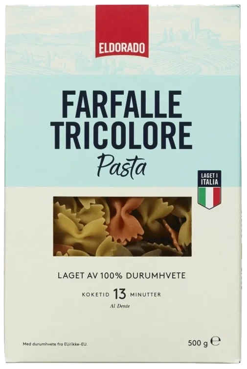 Farfalle Tricolore 500g Eldorado
