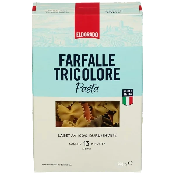 Farfalle Tricolore 500g Eldorado