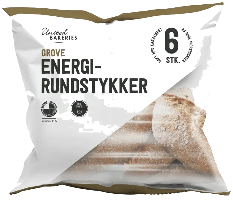 Grove Energirundstykker 6pk - Fk
