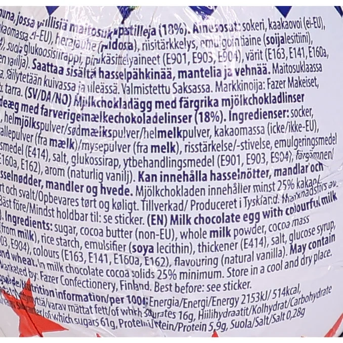 Chokladägg Linser