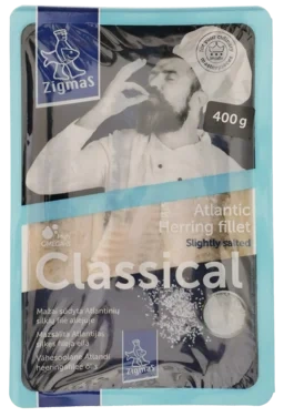 Lettsaltet Atlantisk Sildfilet i Olje Zigmas 400g