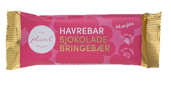 Havrebar Sjokolade Bringebær 40g