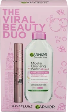 Maybelline Lash Sensational Sky High Mascara + Garnier Micellar Cleansing Water Julegave