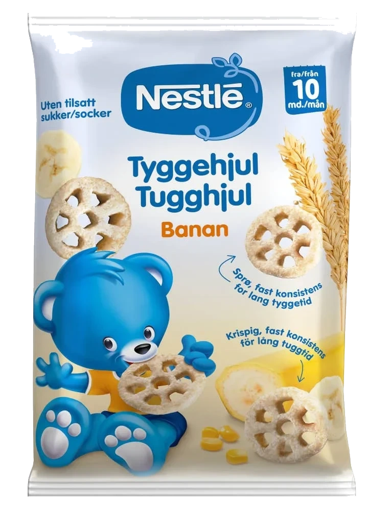 Tyggehjul med banansmak