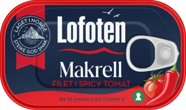 Makrell i Tomat Spicy 110g Lofoten