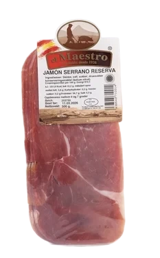 Serrannoskinke reserva oppskåret 300g