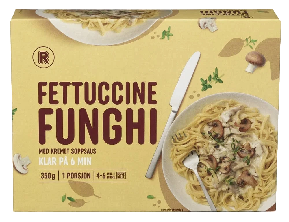 Fettucine med sopp