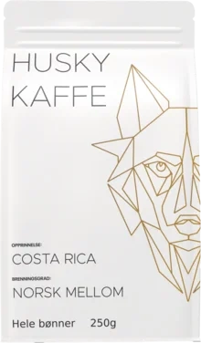 Husky Kaffe mellom Hele Bønner 250g Senja Roasters
