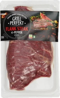 Coop Gp Flank Steak 4 Pepper Ca 600g Vv