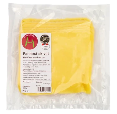 Ostegården Fanaost Skivet 300g
