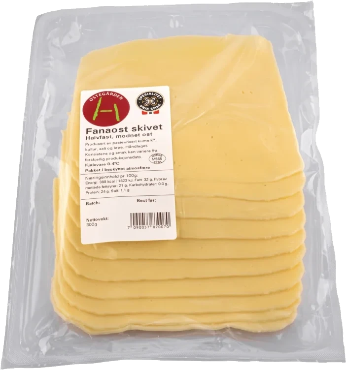 Ostegården Fanaost Skivet 300g