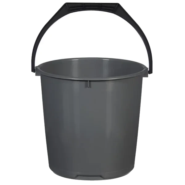 Plastbøtte Grå 10l 1stk First Price