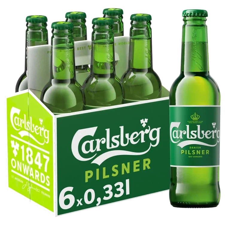 Carlsberg Pilsner 0,33l Fl 6stk