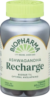 Ashwagandha Recharge Gummies 60stk Biopharma