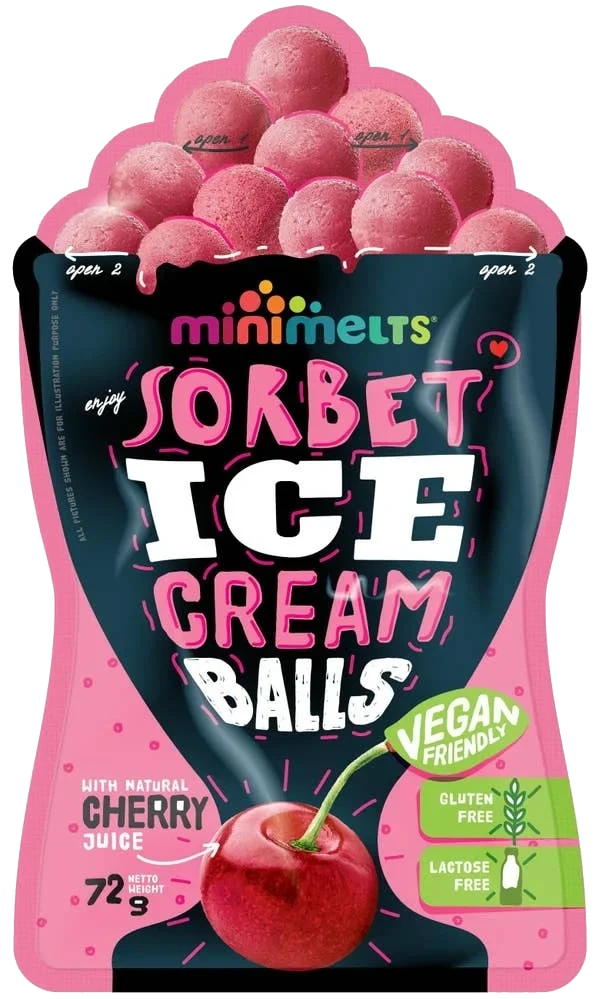 Sorbetkulor Körsbär