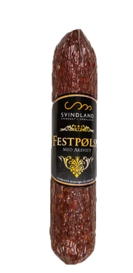 Festpølse m/akevitt 280g