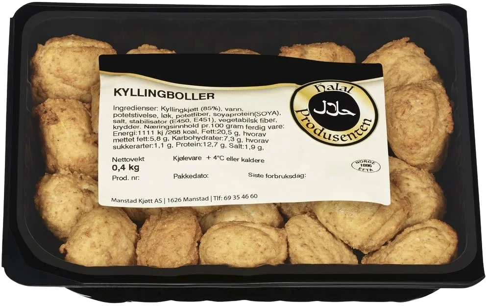 Kyllingkjøttboller halal