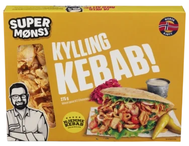 Kyllingkebab 275g Super Mønsj