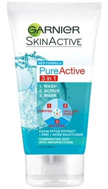 Garnier PureActive Salicylic In1 Anti-Pimple Clay Cleanser For Impure Skin 150 ml
