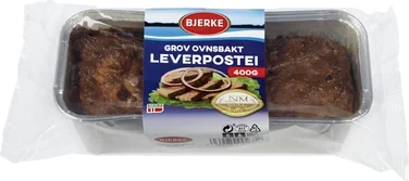 Leverpostei Grov Ovnsbakt 400g Bjerke