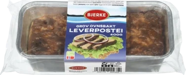 Leverpostei Grov Ovnsbakt 400g Bjerke
